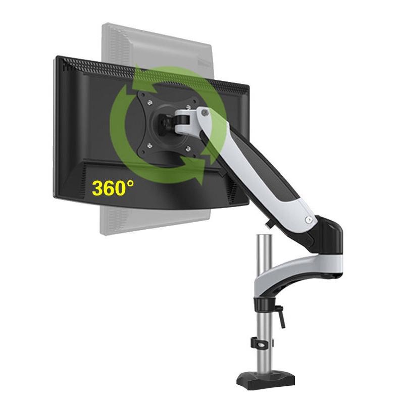 Rotating Desktop Monitor Stand For Adjustable Viewing Angles And Space Saving