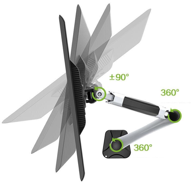 Rotating Desktop Monitor Stand For Adjustable Viewing Angles And Space Saving