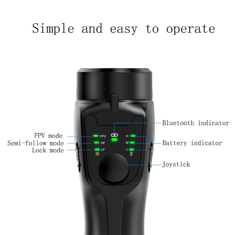 Anti Shake F8 Handheld Triaxial Stabilizer For Photography And Videography