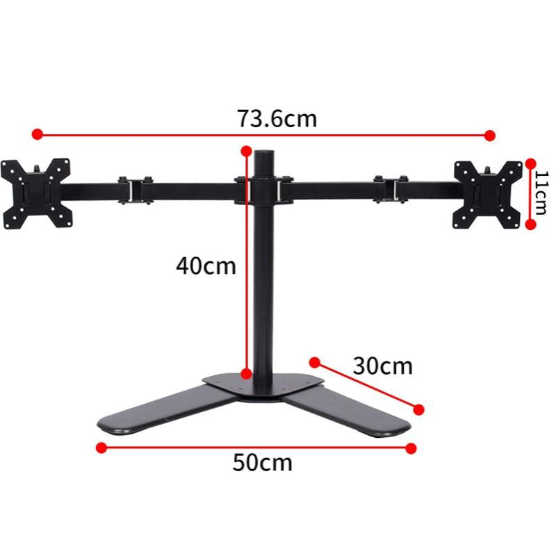 Dual Monitor Stand For Desktop With Flexible Viewing Angles