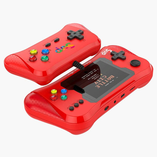Double Red Handheld Game Console With 3.5 Inch Screen