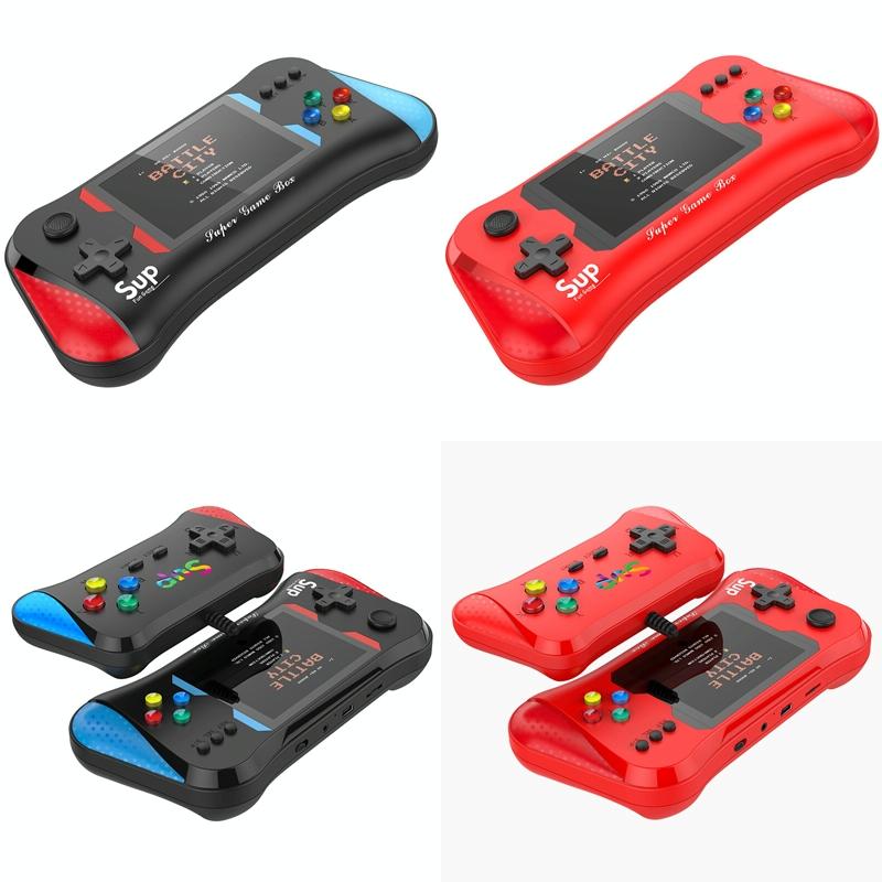 Double Red Handheld Game Console With 3.5 Inch Screen