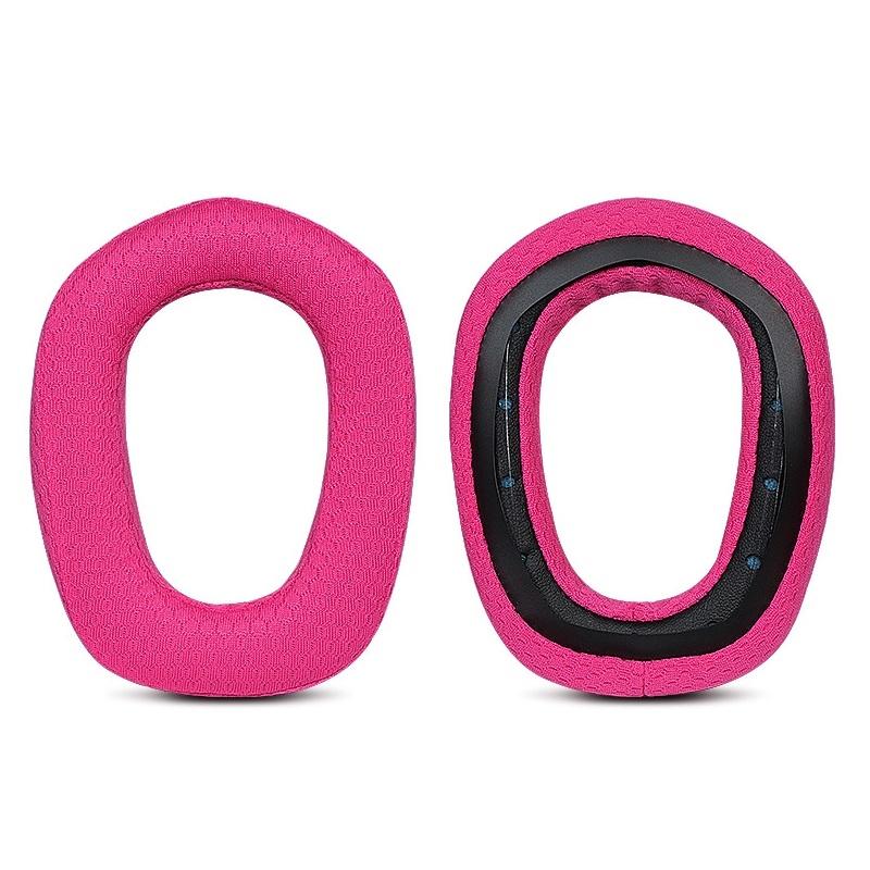 2 Pack Headrest Pads For Logitech G435 Rose Red Soft Foam Replacement Covers