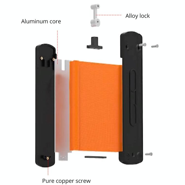 10 Inch Widened Metal Profile Regular Utensils Contour With Lock For Precision Measurement