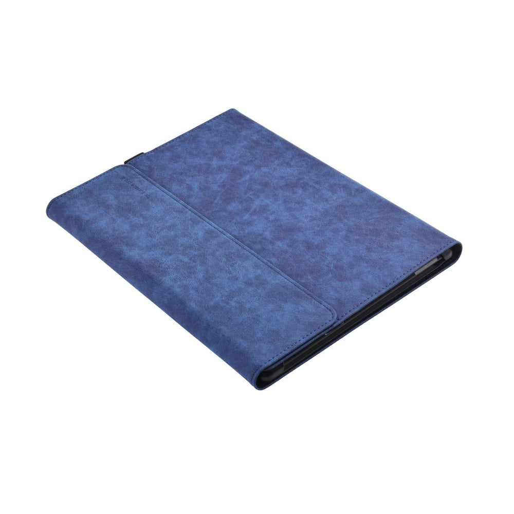 Dark Blue Leather Tablet Case For Microsoft Surface Pro X 13 Inch