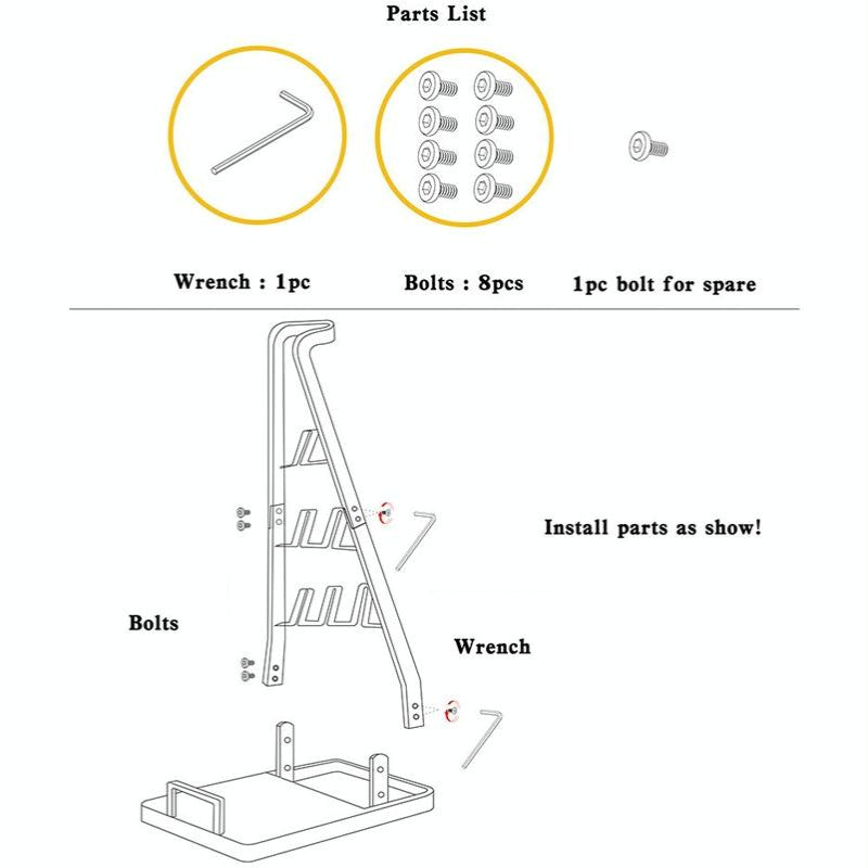 Universal Non Punch Vacuum Cleaner Floor Storage Bracket For Dyson In White