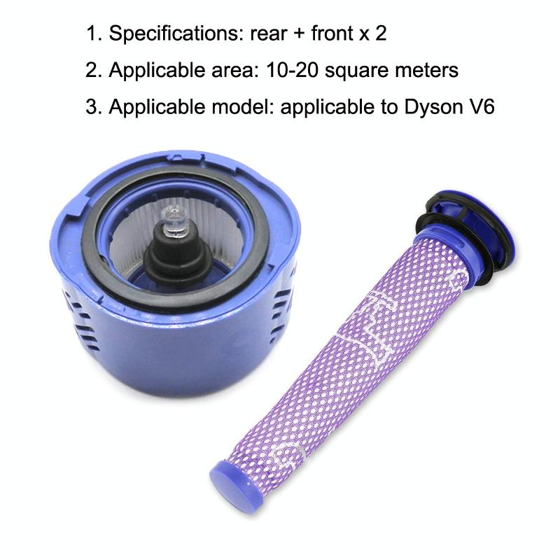 Versatile Three In One Filter Kit For Dyson V6 Compatible With Multiple Models