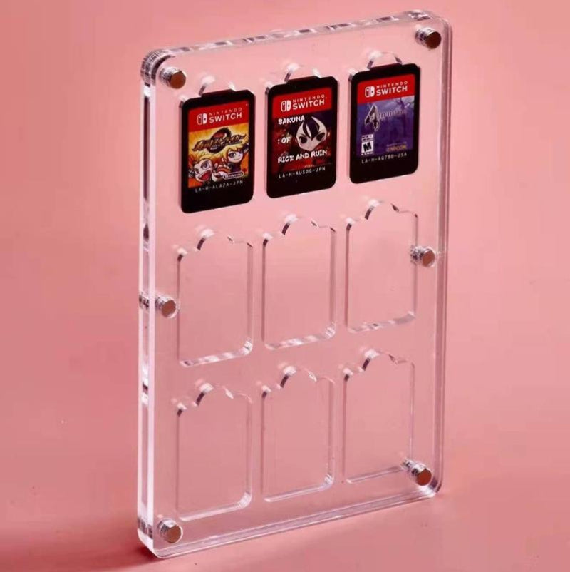 9 Grid Design Switch Magnetic Crystal Card Storage For Secure Organisation