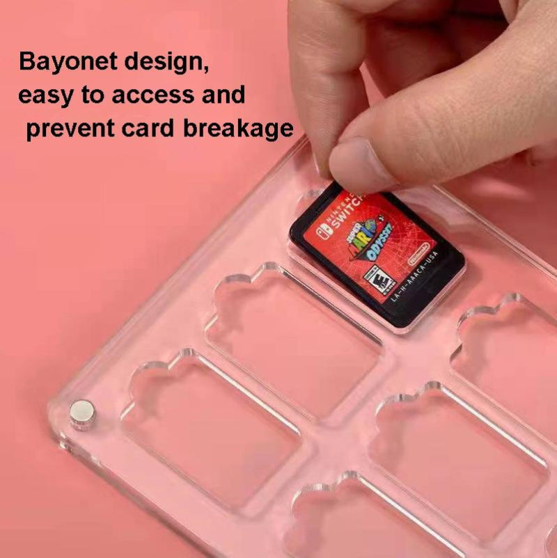 9 Grid Design Switch Magnetic Crystal Card Storage For Secure Organisation