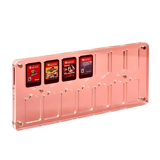 Switch Magnetic Crystal Card Storage Box With Fourteen Grids For Safe