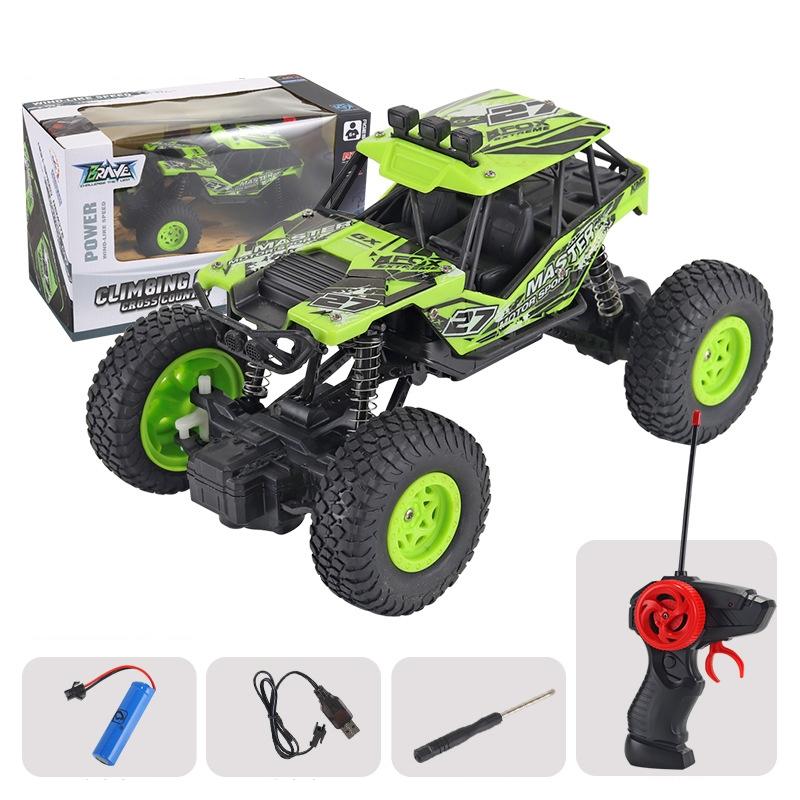 Charging Remote Control Car Toy For Kids Small Green Off Road Vehicle