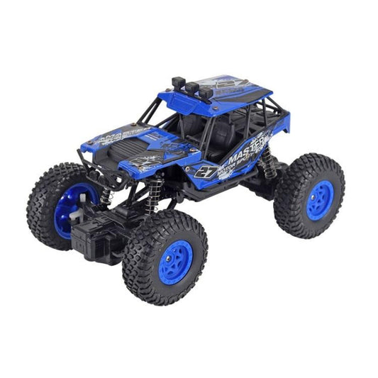 Blue Off Road Rc Car For Kids Alloy Remote Control Charging