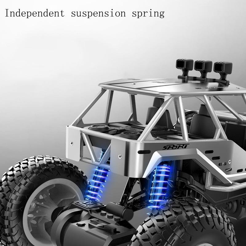 Blue Off Road Rc Car For Kids Alloy Remote Control Charging