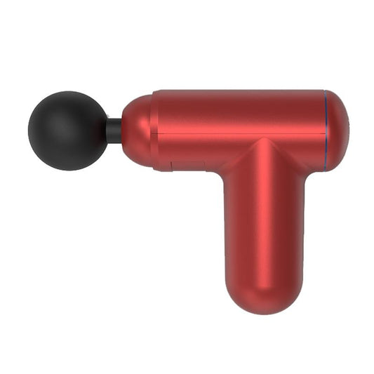 Red Mini Vibrating Fascia Massage Gun Button Type