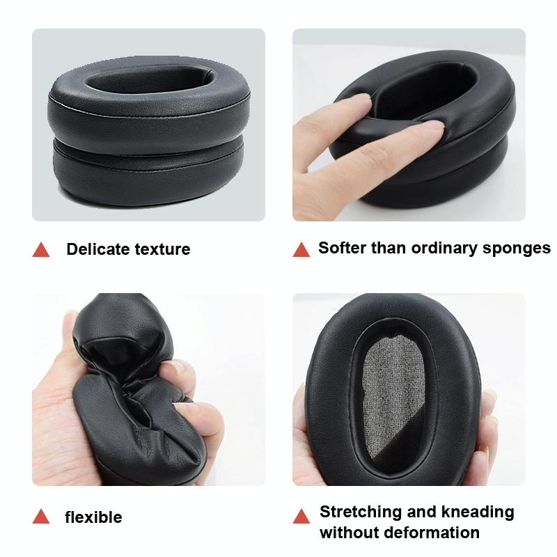 2 Pack Protein Skin Earpads For Wh Xb900n Headphones Replacement Cushions Gray