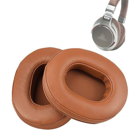 Pair Of Sheepskin Khaki Earmuffs For Audio Technica Headphones