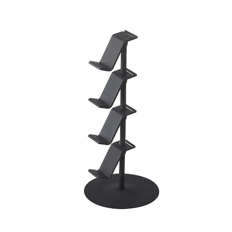 Desktop Gamepad And Headphone Storage Rack 4 Floors Black
