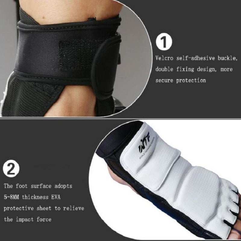 Xs Half Toe Foot Guard For Taekwondo And Boxing Size 27 29