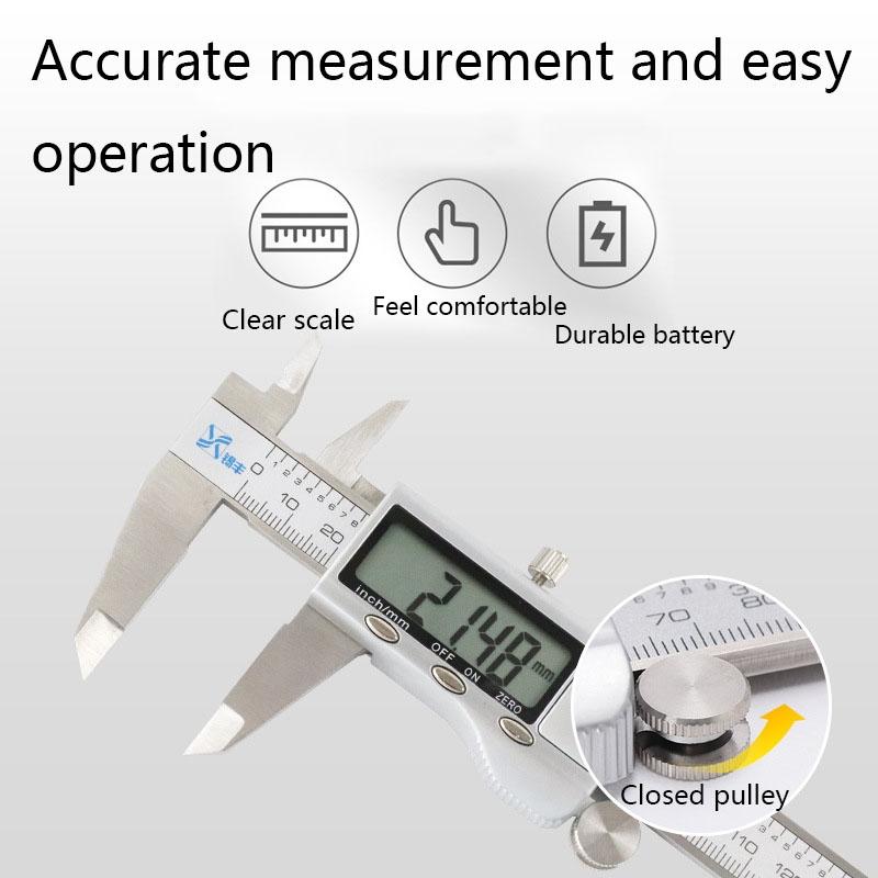 Digital Stainless Steel Vernier Caliper Lcd Display
