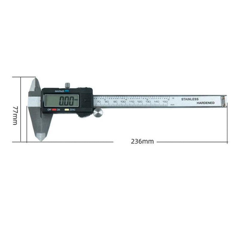 Stainless Steel Digital Vernier Caliper Measuring Tool 0 200 Millimetres