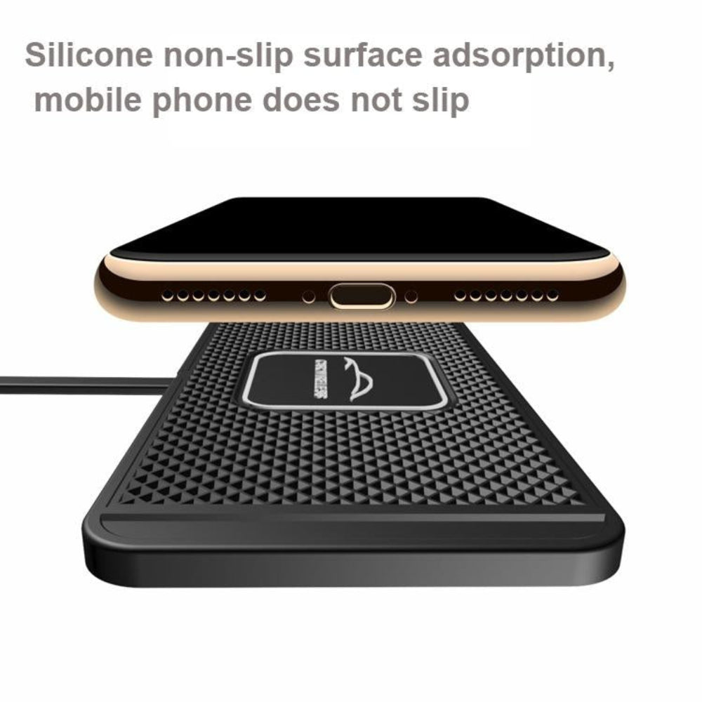 15W Qi Car Wireless Charging Pad With 30Cm Short Cable