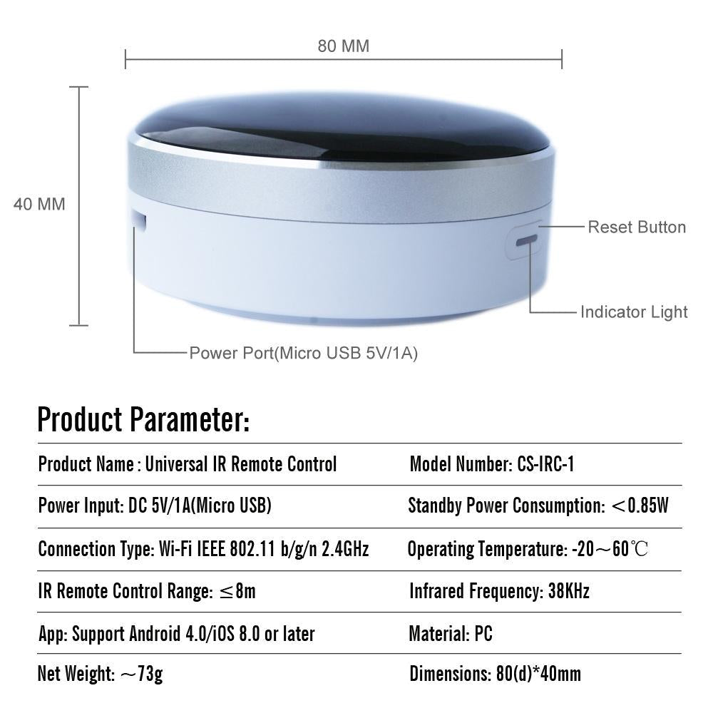 Smart Infrared Voice Remote For Mobile Wifi Control And Appliance Management
