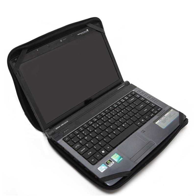Four Corners Laptop Sleeve With Elastic Band Made From Durable Diving Material