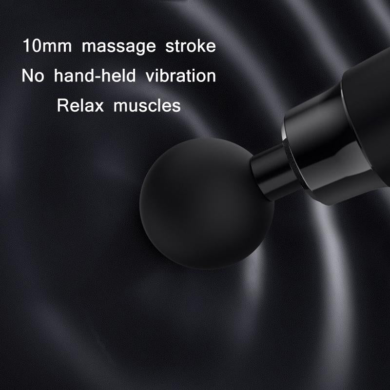 12 Speed Vibrating Mini Muscle Massager Gray For Targeted Pain Relief