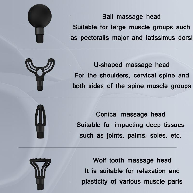 12 Speed Vibrating Mini Muscle Massager Gray For Targeted Pain Relief