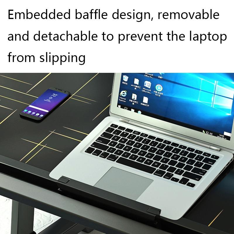 Foldable Bed Desk With Adjustable Height And Durable Plastic Desktop