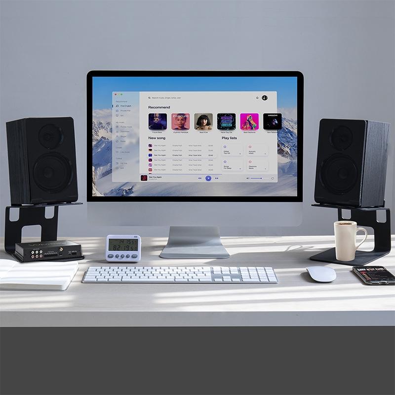 Aluminium Laptop Stand With Cooling Speaker Portable For Computers And Tablets