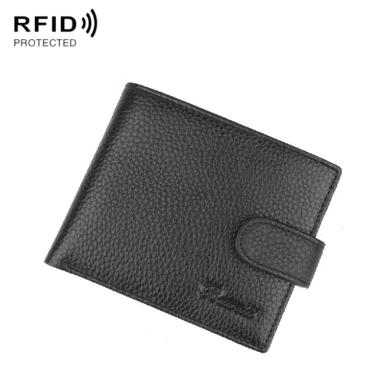 Rfid Protected Short Wallet For Men Compact Design With Card Slots