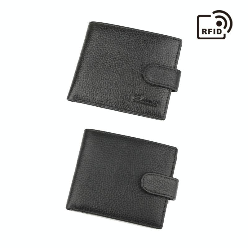 Anti Magnetic Rfid Blocking Short Men's Wallet With Multiple Card Slots
