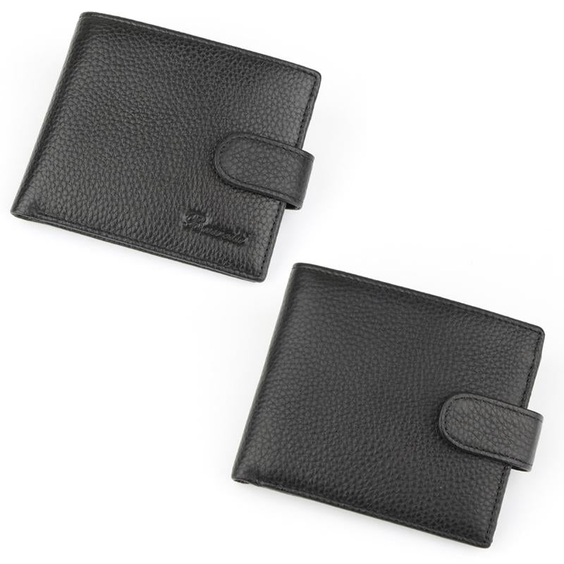 Rfid Protected Men's Wallet With Durable Cow Leather And Compact Design