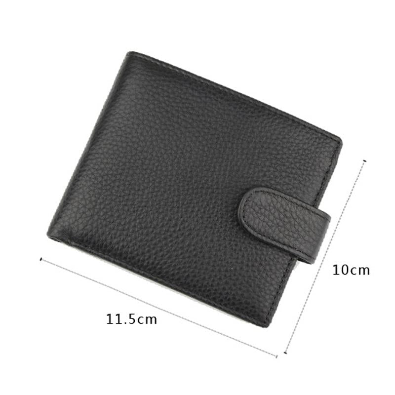Rfid Protected Men's Wallet With Durable Cow Leather And Compact Design