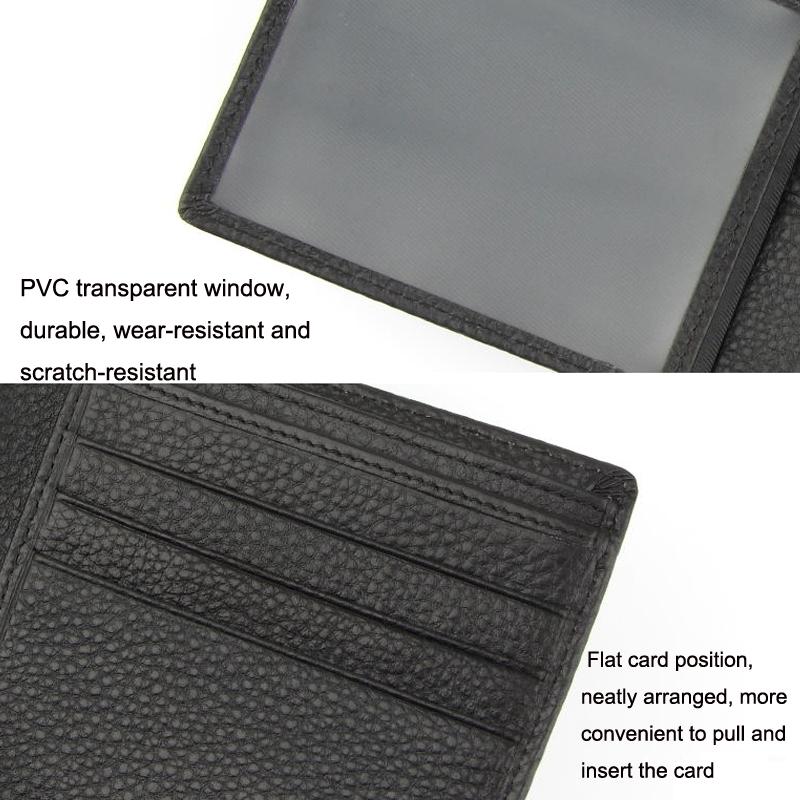 Rfid Protected Men's Wallet With Durable Cow Leather And Compact Design
