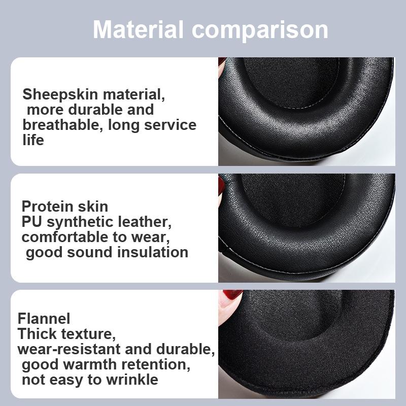 2-Pack Audio-Technica Earmuffs Black Protein Skin