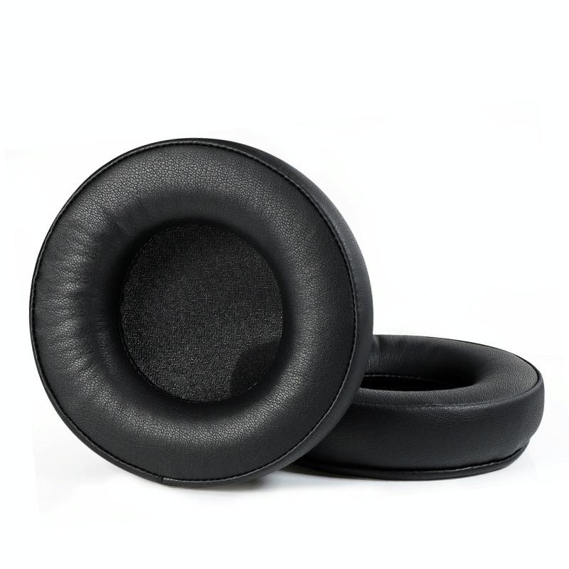 2 Pack Earmuffs Thickened Protein Skin Black Replacement Cushions For Headphones