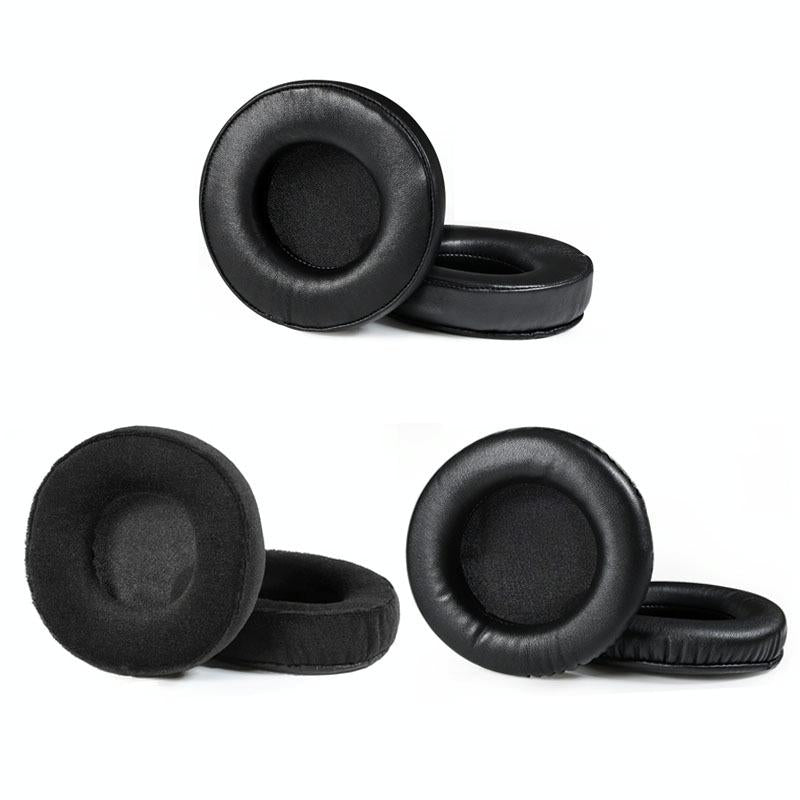 2 Pack Flannel Earmuffs For Audio Headsets Black Soft And Comfortable Replacement