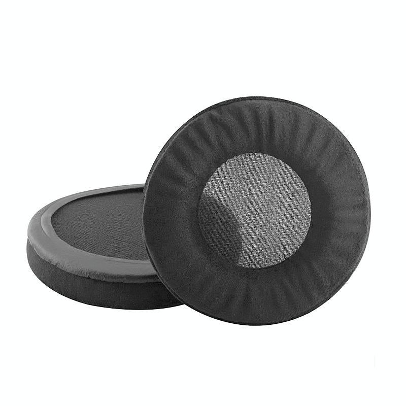 2 Pack Flannel Earmuffs For Audio Headsets Black Soft And Comfortable Replacement