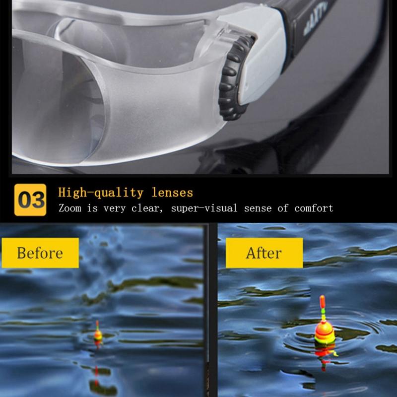 Focus Fishing Telescope For Presbyopia With Magnification And Polarizers