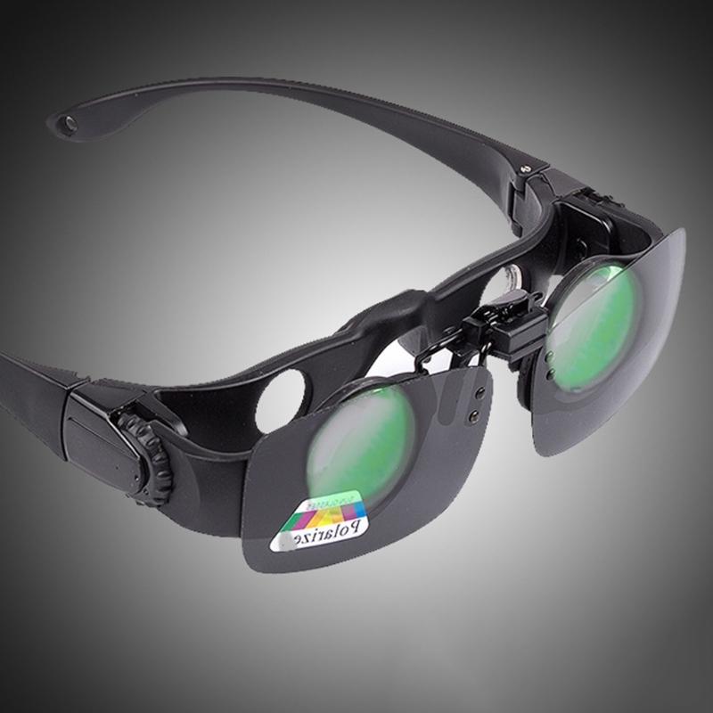 Zoomable Fishing Binoculars With Yellow Clip 8X Magnification For Detailed Viewing