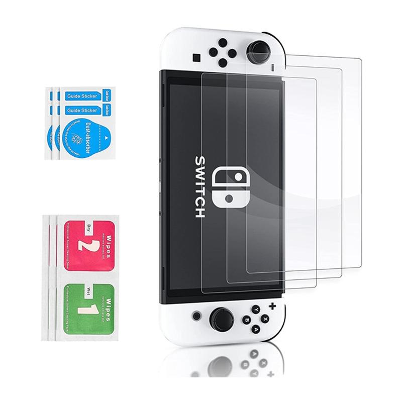 Oled Switch Bundle With Case Film Bag And Caps For Nintendo Console