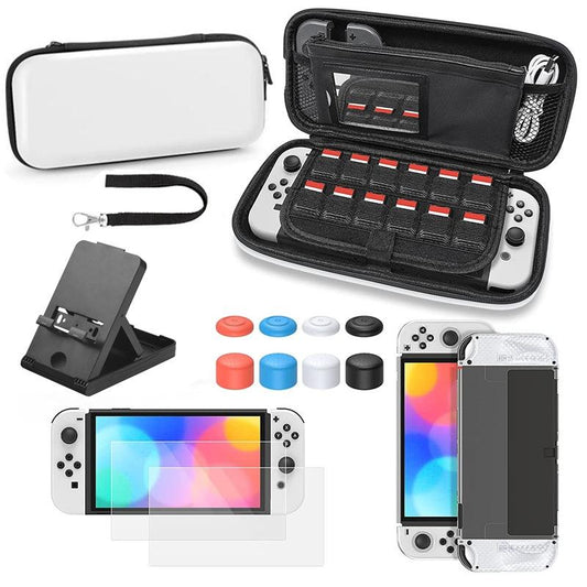 Fourteen Piece Accessory Set For Nintendo Switch Oled Console