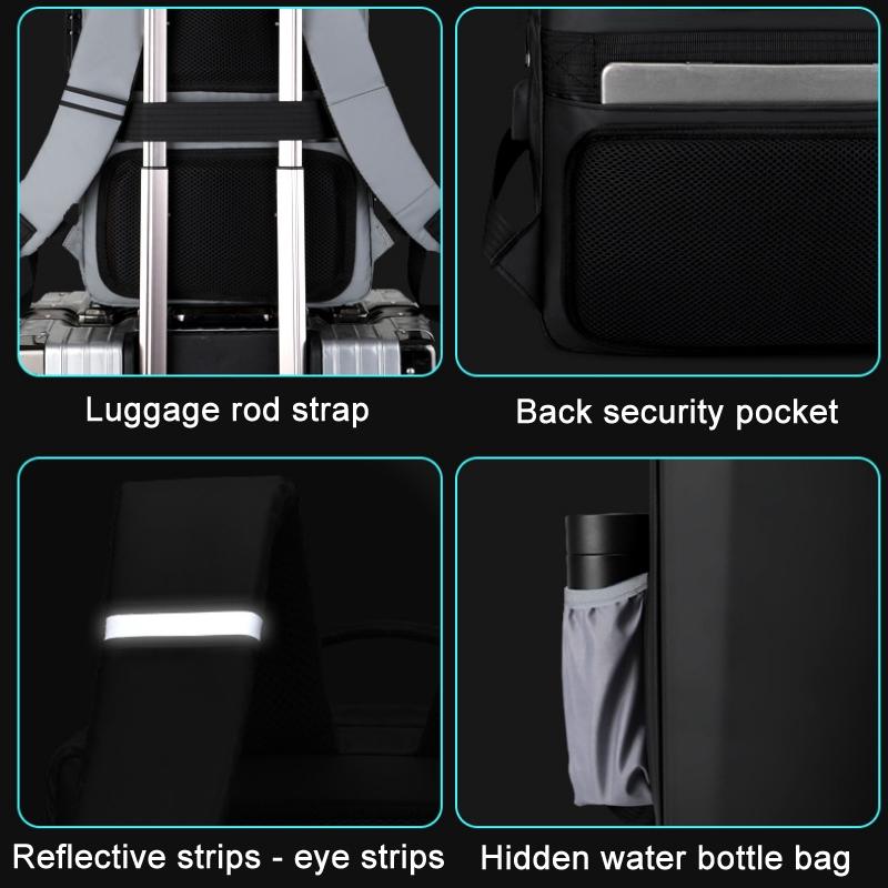 Durable Hard Shell Gaming Backpack For 15.6 Inch Devices Black