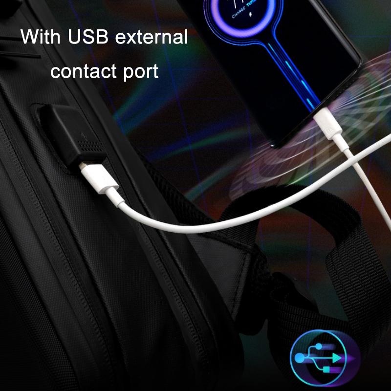 Durable Hard Shell Gaming Backpack For 15.6 Inch Devices Black