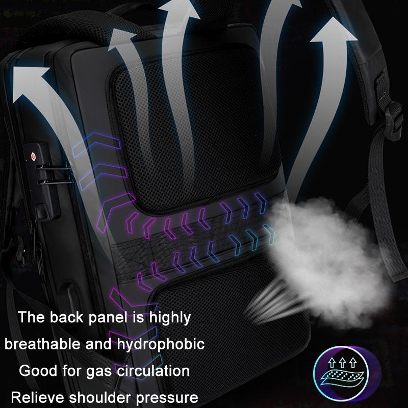 Durable Hard Shell Gaming Backpack For 15.6 Inch Devices Black