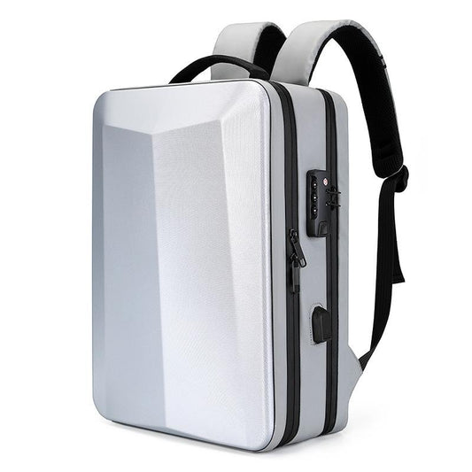 17.3In Silver Gaming Backpack With Hard Shell For Computers