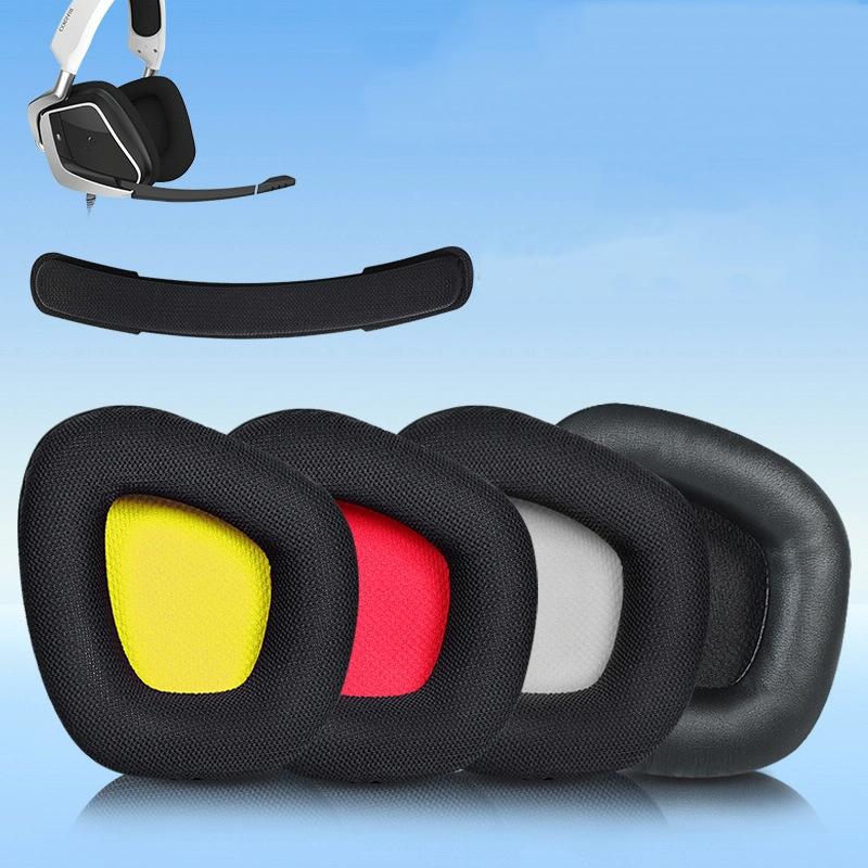 Black Protein Leather Earpads For Corsair Void Elite Set Of 2