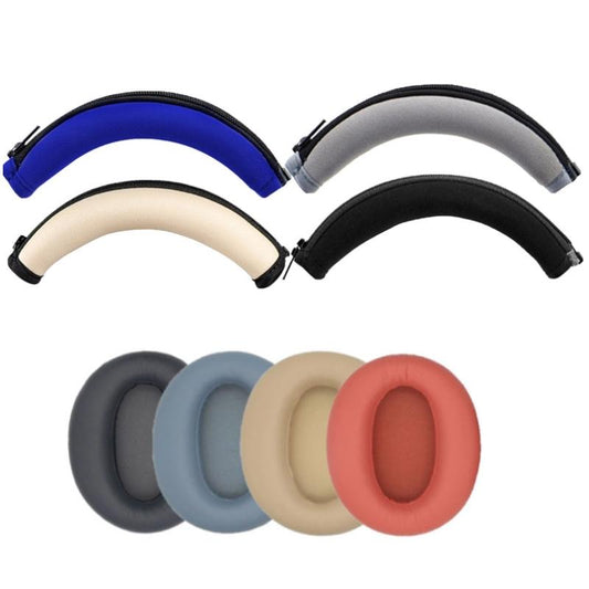 Red Earmuff Covers For Edifier W820nb Headphones Protein Skin Sponge Pair